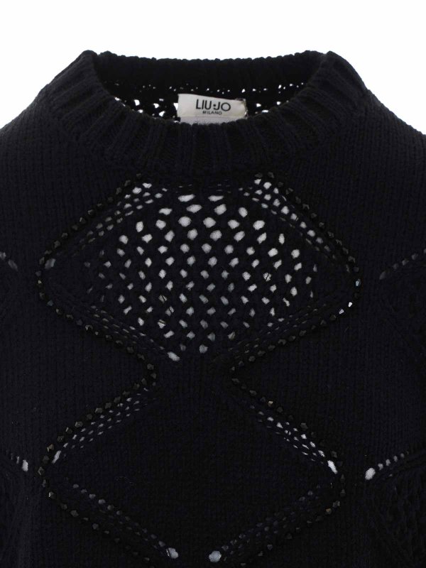 Rundhalspullover - Schwarz shop online: Liu Jo