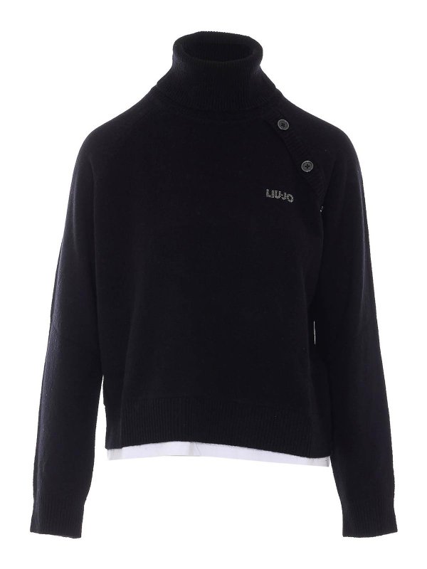 Liu Jo: Pull col rond - Pull Col Rond - Noir