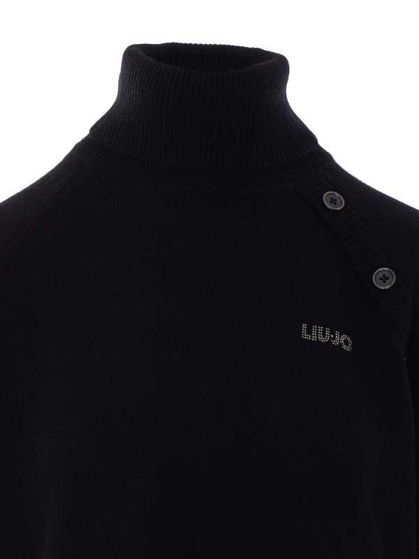 Pull Col Rond - Noir shop online: Liu Jo