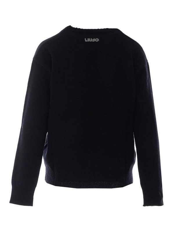 Liu Jo: Strickpullover mit Rundhalsausschnitt online - Rundhalspullover - Schwarz