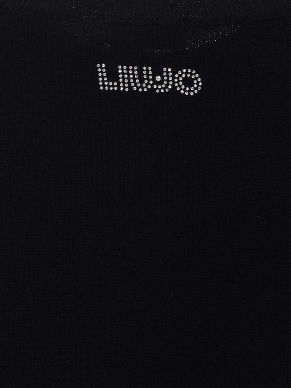 The Best Shops Liu Jo: Strickpullover mit Rundhalsausschnitt - Rundhalspullover - Schwarz