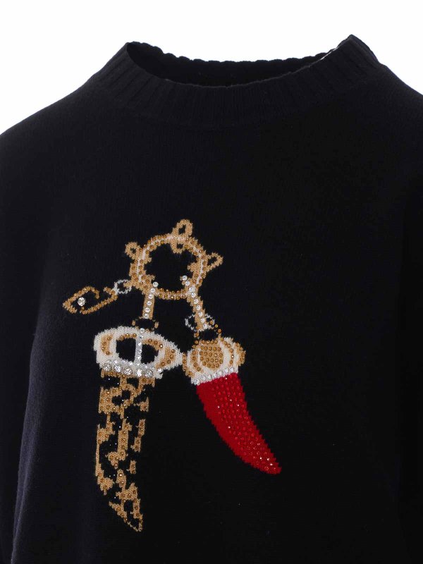 Rundhalspullover - Schwarz shop online: Liu Jo