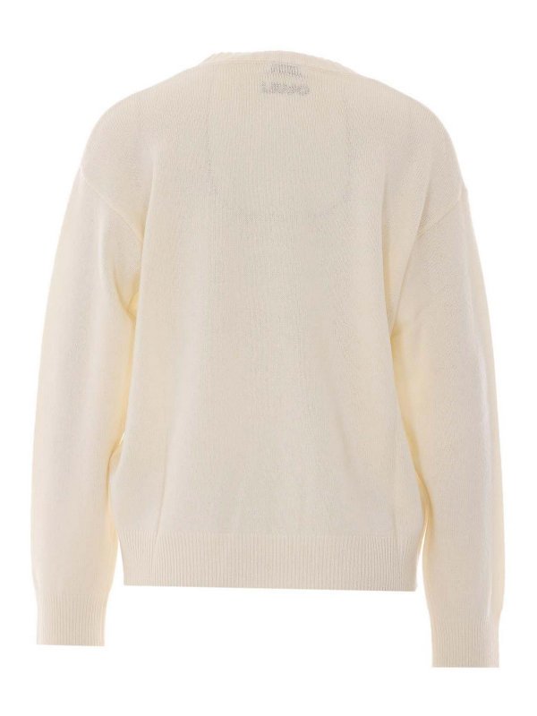 Liu Jo: Pull col rond online - Pull Col Rond - Blanc