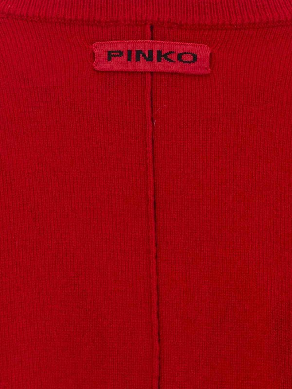 The Best Shops Pinko: Strickpullover mit V-Ausschnitt - V-Pullover - Rot
