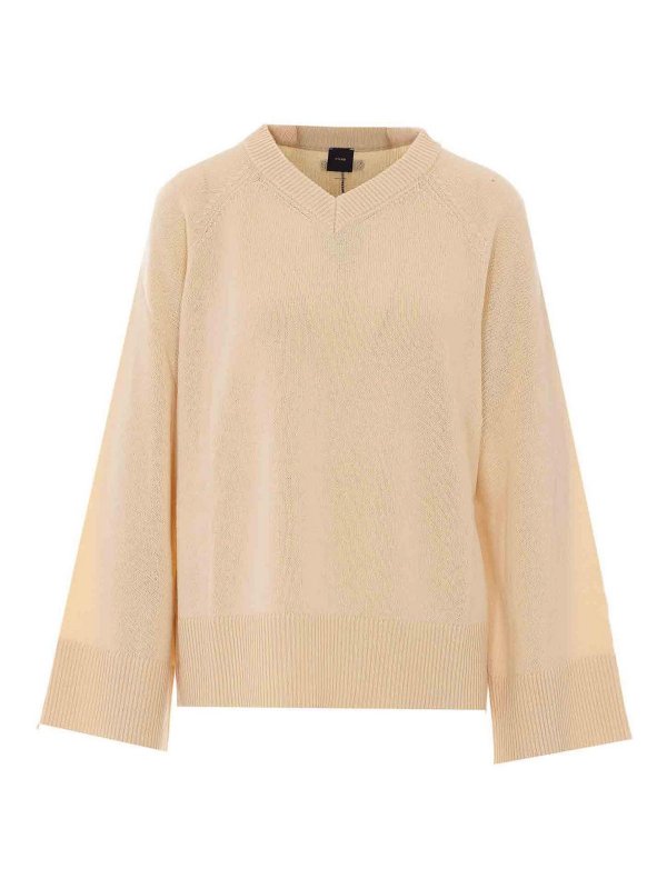 Pinko: Pull col rond - Pull Col Rond - Beige