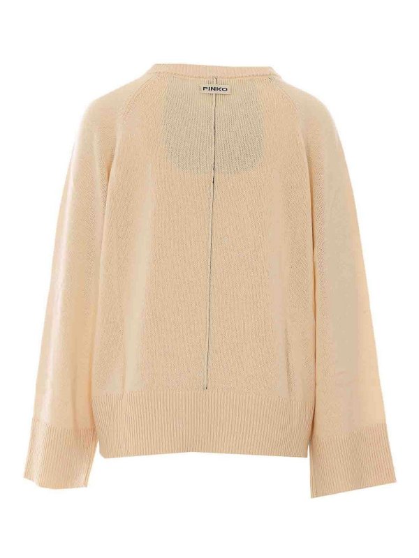 Pinko: Pull col rond online - Pull Col Rond - Beige