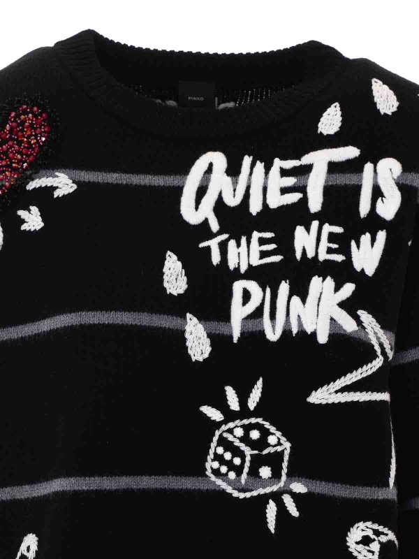 クルーネック - 黒 shop online: Pinko