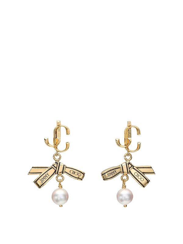 JIMMY CHOO: イヤリング - イヤリング - 金