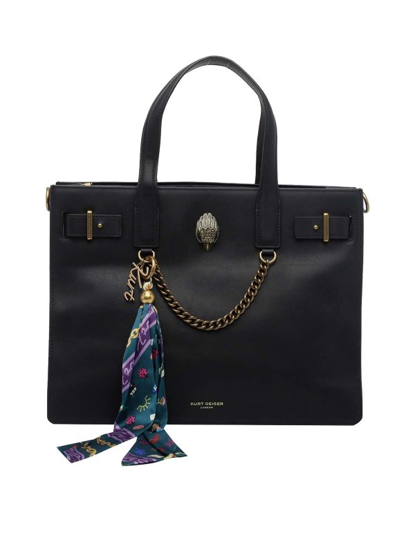KURT GEIGER: トートバッグ - トートバッグ - 黒