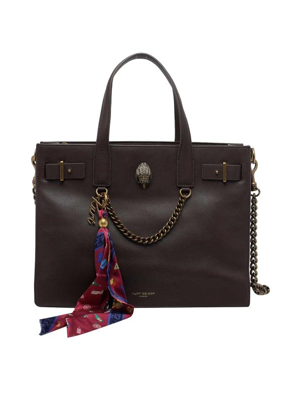 KURT GEIGER: Handtaschen - Shopper - Braun