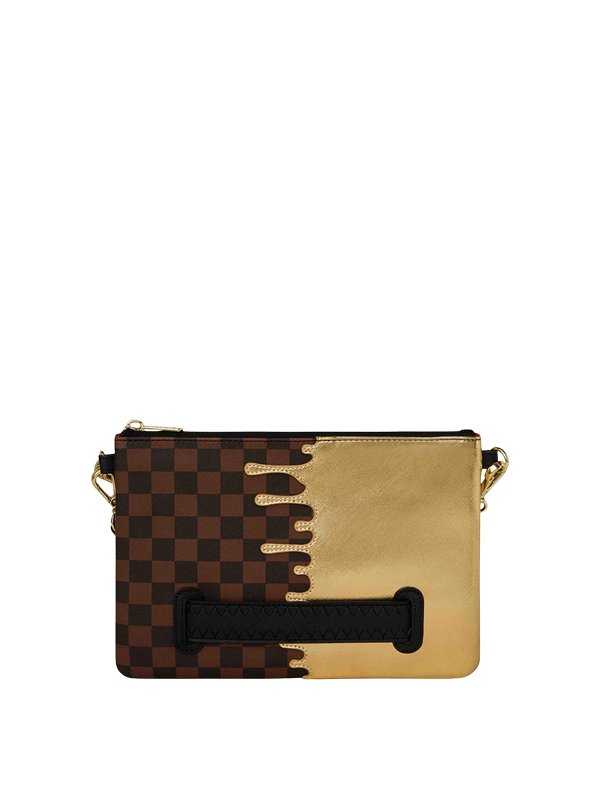 The Best Shops SPRAYGROUND: Clutch - Pochette - Or