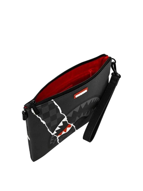 The Best Shops SPRAYGROUND: backpacks - Black Scribble Shark Backpack