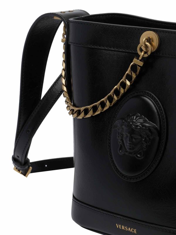 Mini Pivot Bucket Bag shop online: VERSACE