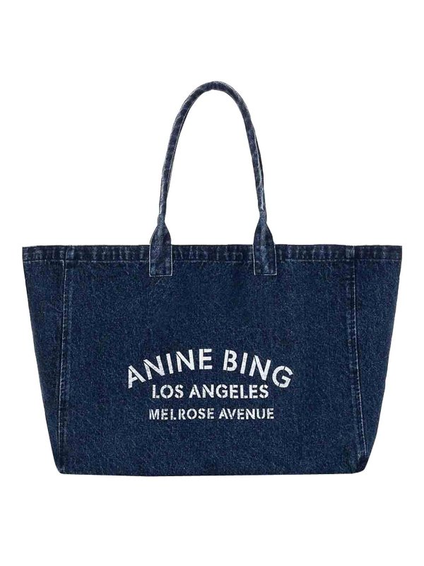 ANINE BING: Handtaschen - Shopper - Blau