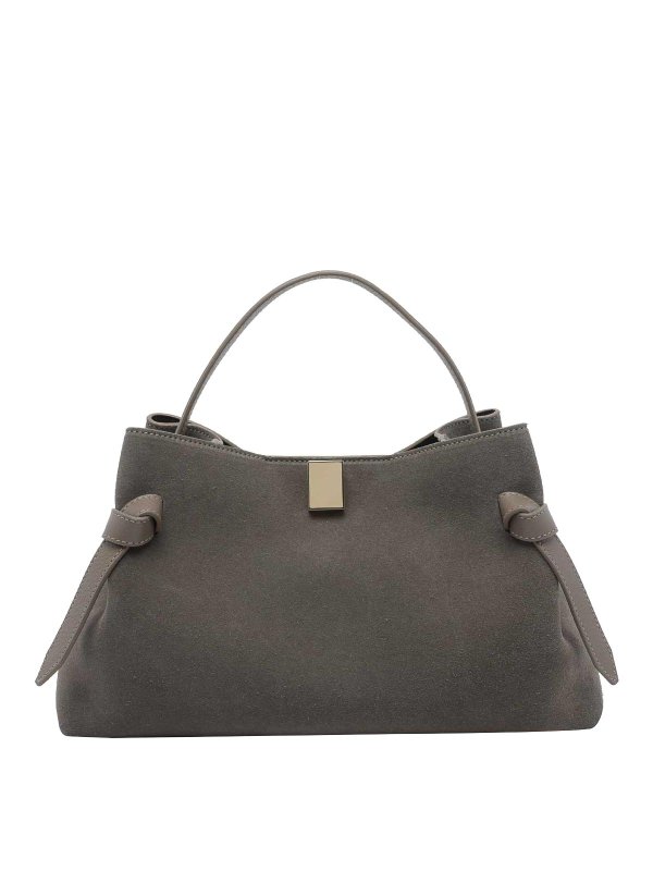 YUZEFI: Handtaschen - Shopper - Grau