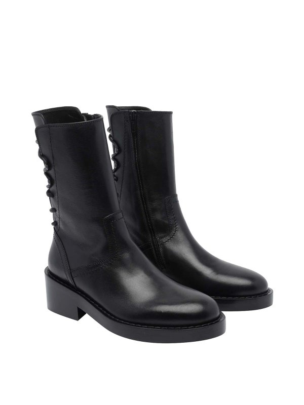 ANN DEMEULEMEESTER: ブーティー online - アンクルブーツ - 黒