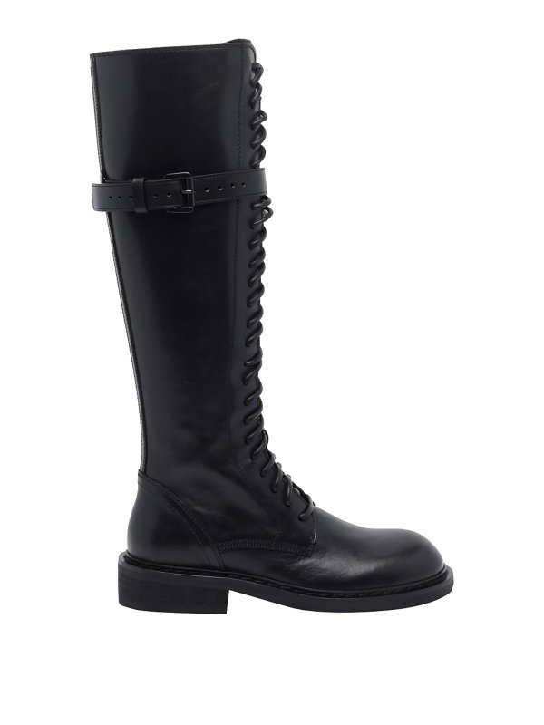 ANN DEMEULEMEESTER: ブーツ - ブーツ - 黒