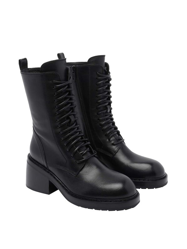ANN DEMEULEMEESTER: ブーティー online - アンクルブーツ - 黒