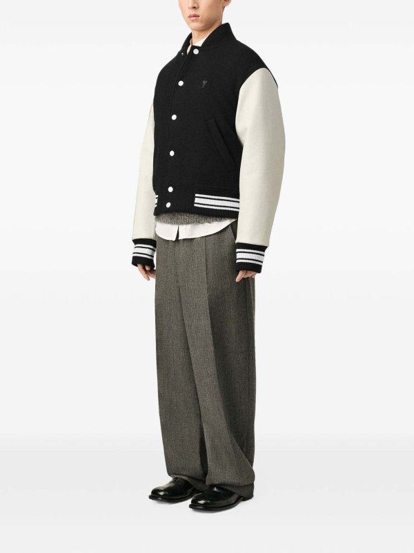 The Best Shops AMI PARIS: ボンバージャケット - ボンバージャケット - 黒