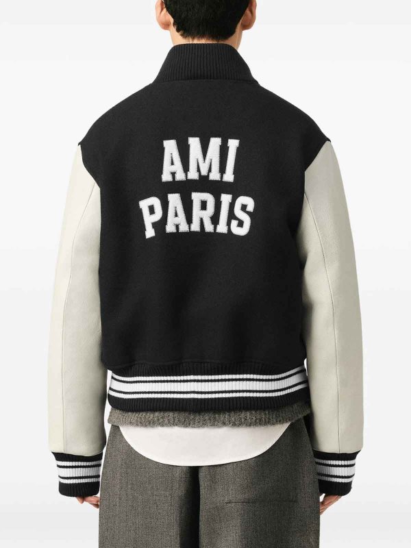 The Best Shops AMI PARIS: ボンバージャケット - 黒