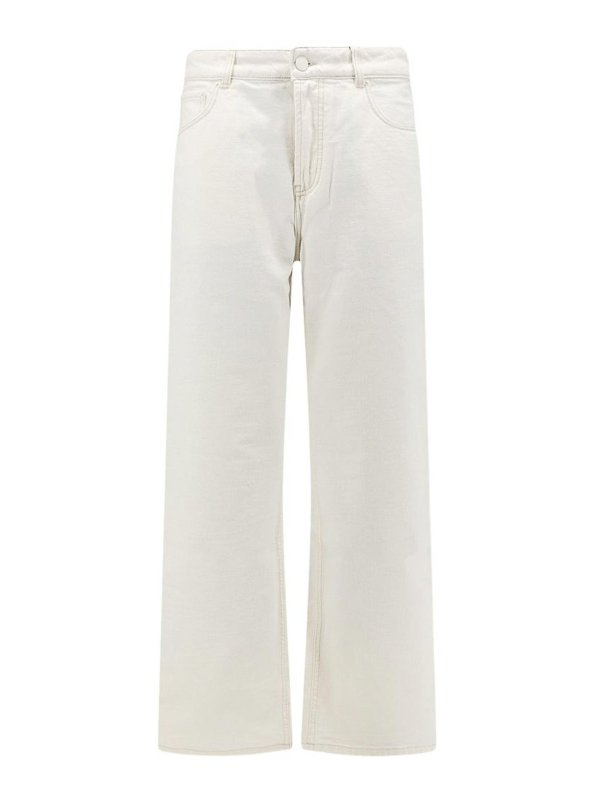 AMI PARIS: Jeans Rectos - Vaqueros Rectos - Beis Claro