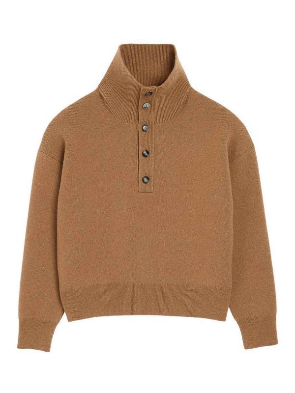 AMI PARIS: crew necks - Wool High-Neck Sweater