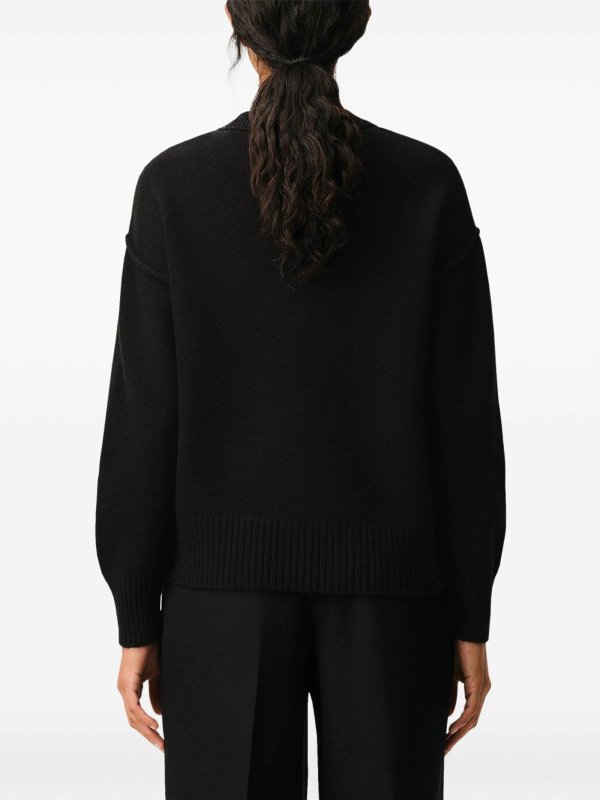 クルーネック - 黒 shop online: AMI PARIS