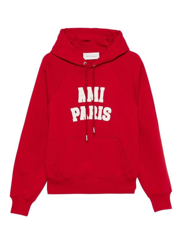 AMI PARIS: スウェット＆セーター - スウェットシャツ/セーター - 赤