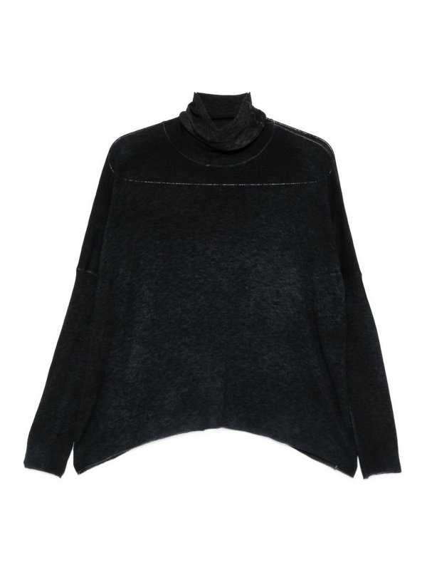 AVANT-TOI: Rollkragenpullover  und Polo-Ausschnitt - Rollkragenpullover - Dunkelblau