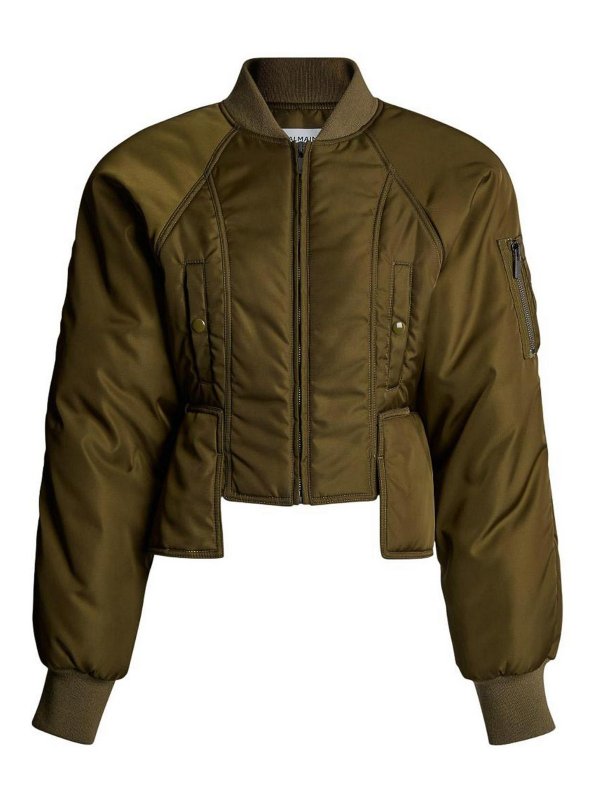 Balmain: bombers - Nylon Bomber Jacket