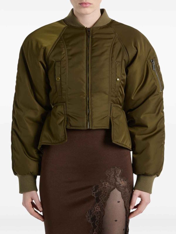 Balmain: bombers online - Nylon Bomber Jacket