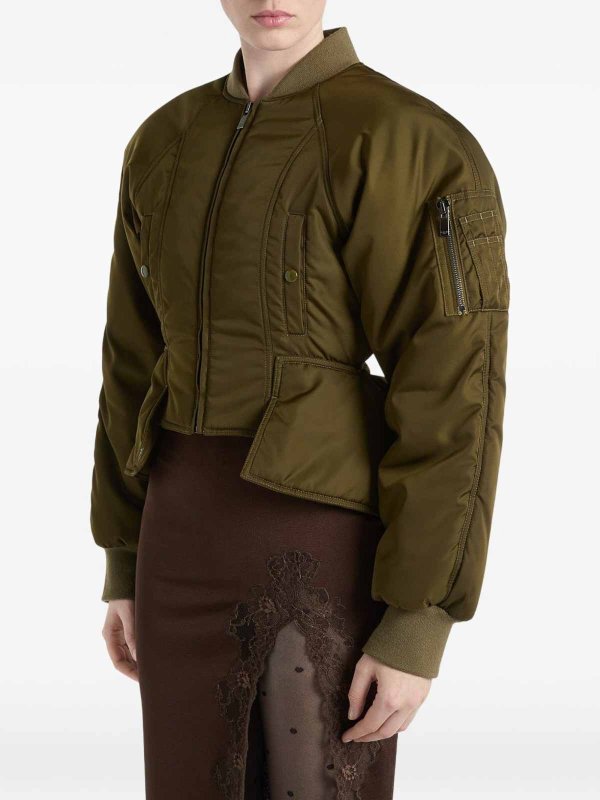 The Best Shops Balmain: bombers - Nylon Bomber Jacket