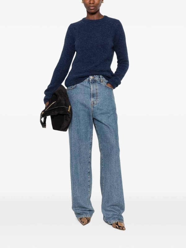 The Best Shops BASE: クルーネック - クルーネック - ダークブルー
