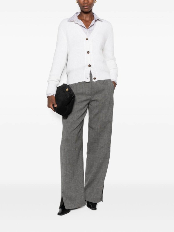 The Best Shops BASE: Col en V - Pull À Col V - Blanc