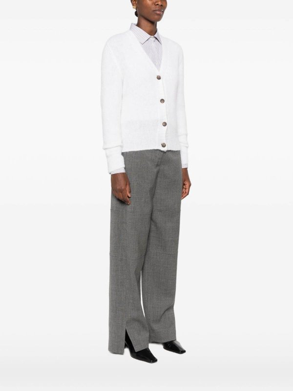 BASE buy online Pull À Col V - Blanc