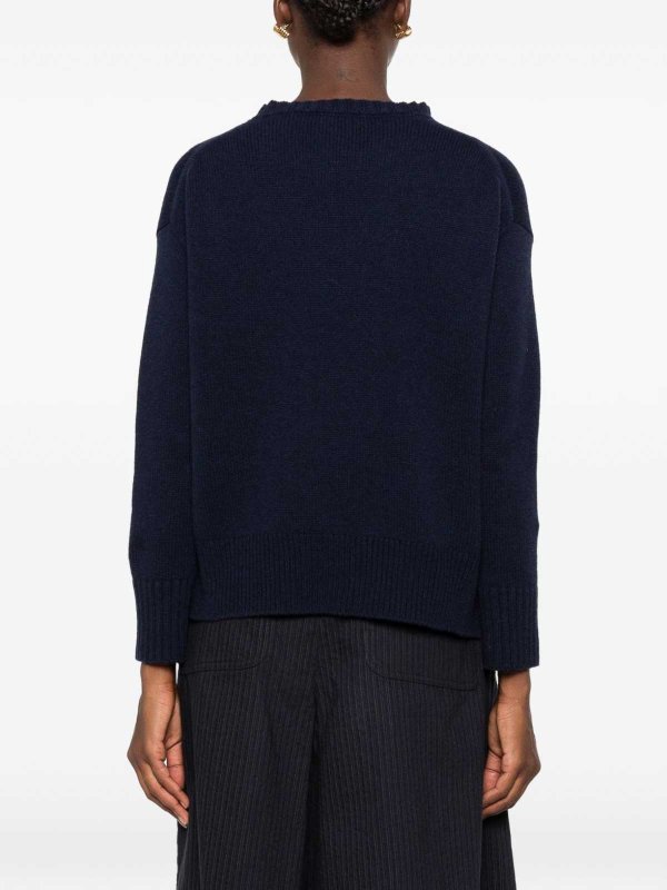 The Best Shops BASE: クルーネック - クルーネック - ダークブルー