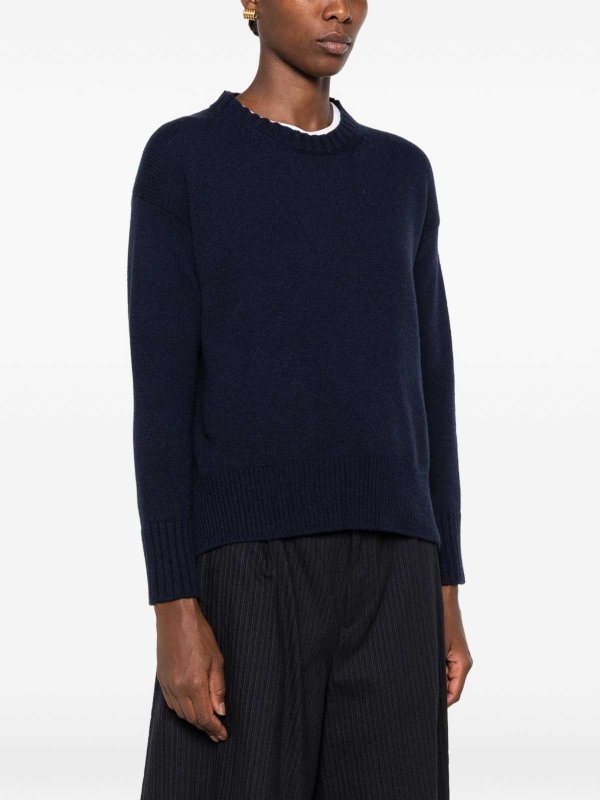 BASE buy online クルーネック - ダークブルー