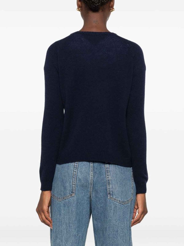 The Best Shops BASE: クルーネック - クルーネック - ダークブルー