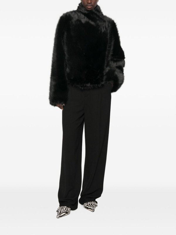 B&B COUTURE: 毛皮＆シアリングコート online - 毛皮/ムートンコート - 黒