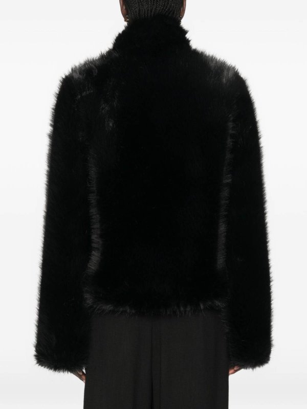 毛皮/ムートンコート - 黒 shop online: B&B COUTURE