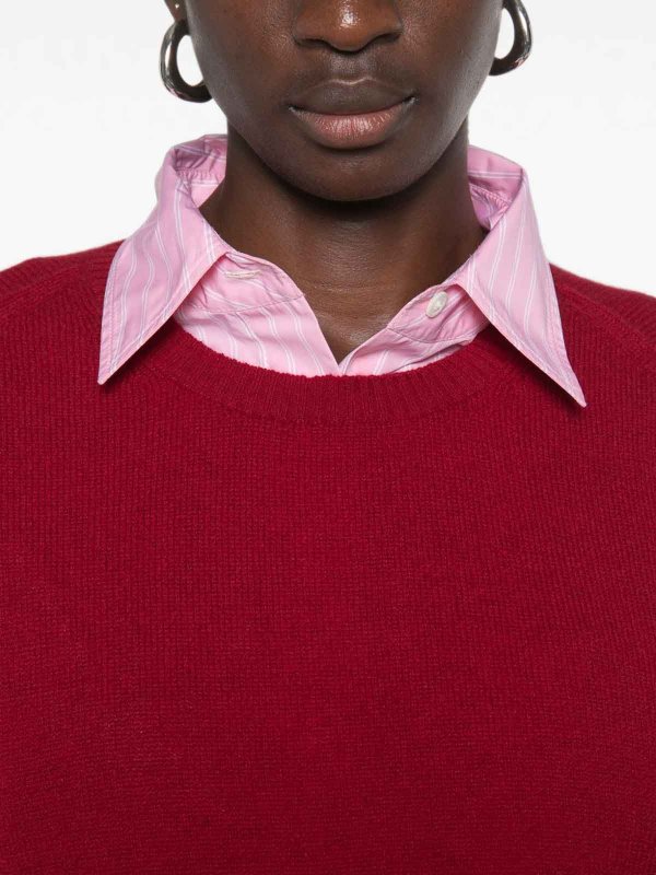 BE YOU: Strickpullover mit Rundhalsausschnitt online - Rundhalspullover - Rot