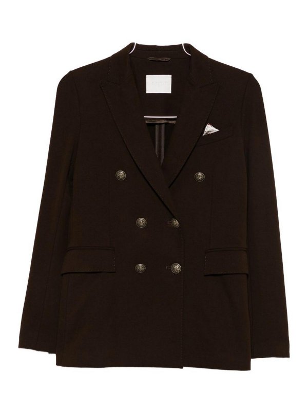 CIRCOLO 1901: blazers - Cotton Double-Breasted Jacket