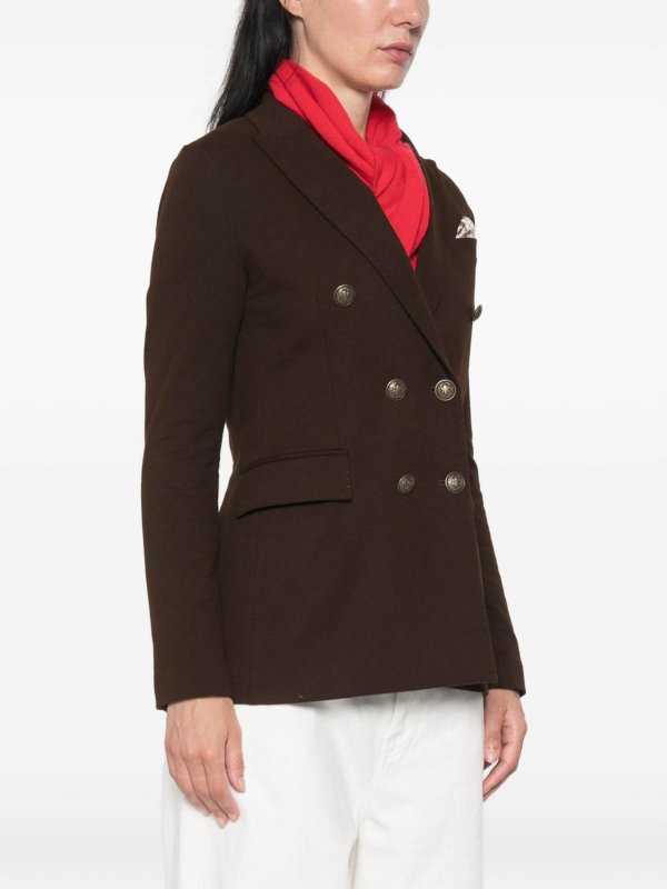 Cotton Double-Breasted Jacket shop online: CIRCOLO 1901