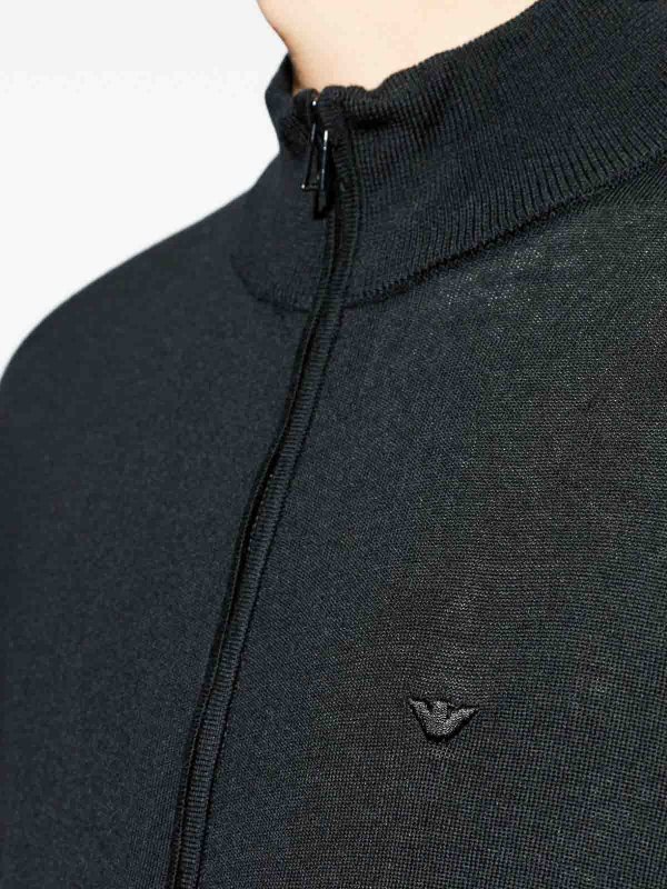 カーディガン - 黒 shop online: EMPORIO ARMANI