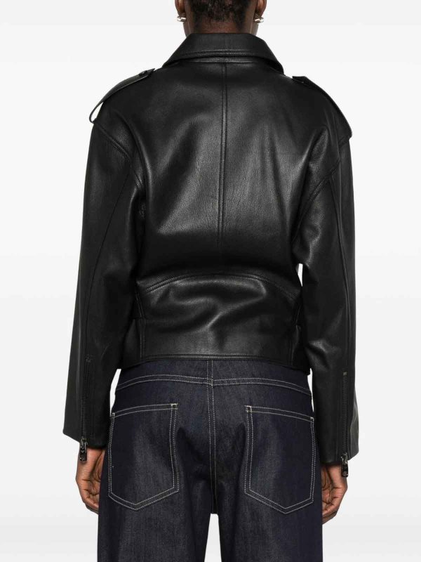 The Best Shops EMPORIO ARMANI: leather jacket - Leather Jacket