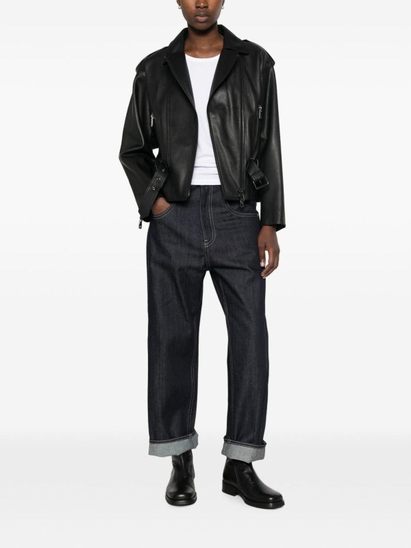 Leather Jacket shop online: EMPORIO ARMANI