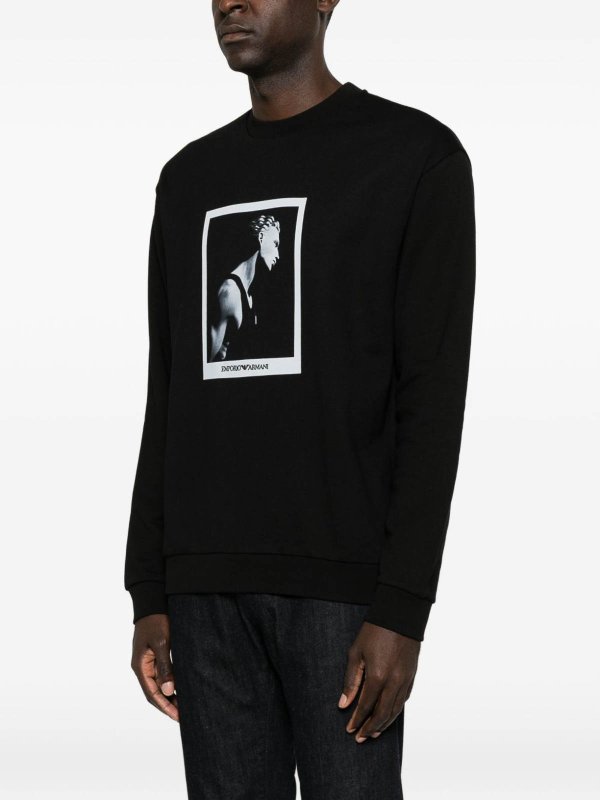 スウェットシャツ/セーター - 黒 shop online: EMPORIO ARMANI