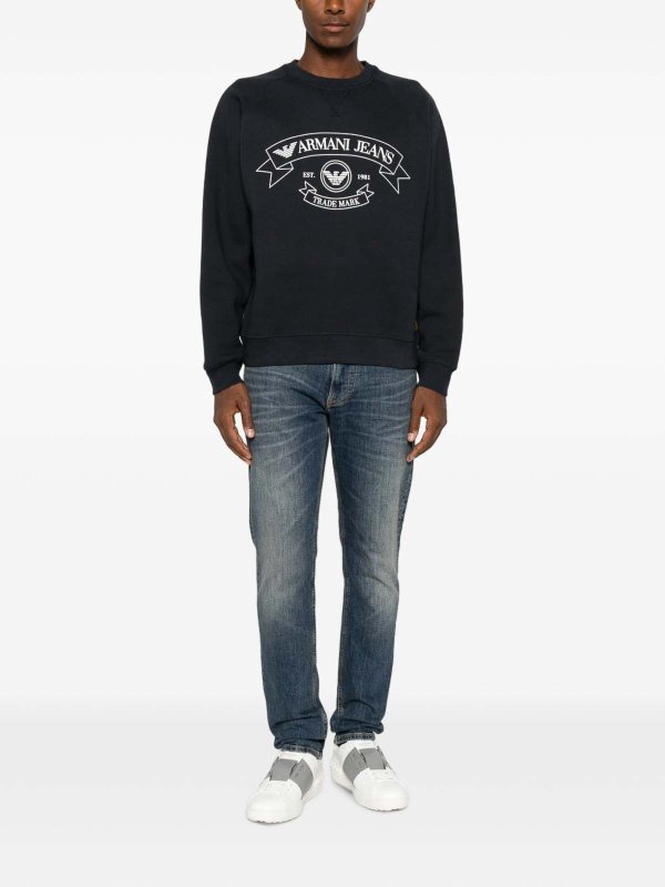 EMPORIO ARMANI buy online スウェットシャツ/セーター - ダークブルー