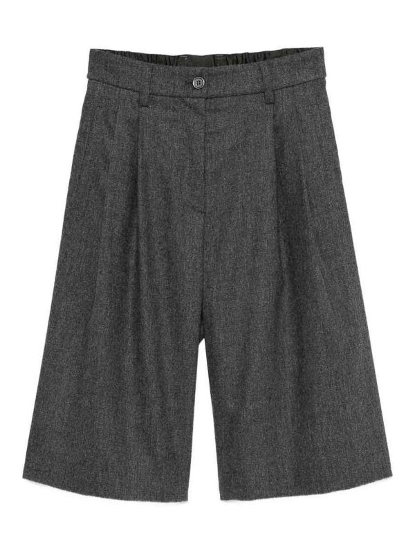 EMPORIO ARMANI: トラウザーショーツ - ショートパンツ - グレー