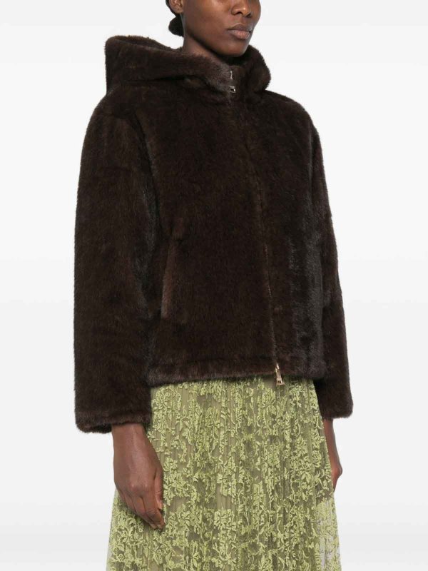 The Best Shops ERMANNO FIRENZE: Fur & Shearling Coats - Faux-Fur Jacket